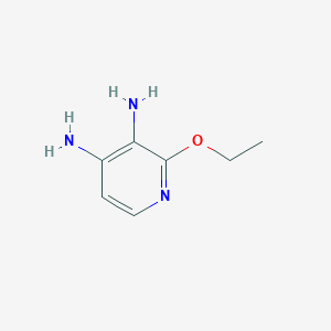 molecular formula C7H11N3O B13270240 2-Ethoxypyridine-3,4-diamine CAS No. 1187732-75-7