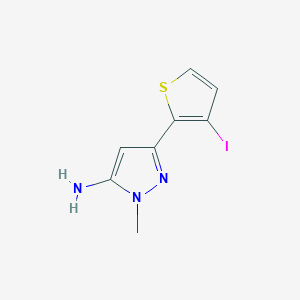 3-(3-Iodothiophen-2-yl)-1-methyl-1H-pyrazol-5-amine