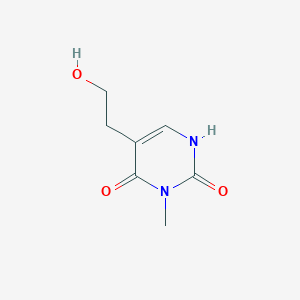 molecular formula C7H10N2O3 B1327029 6-羟基-5-(2-羟乙基)-1-甲基嘧啶-2(1H)-酮 CAS No. 1142201-85-1