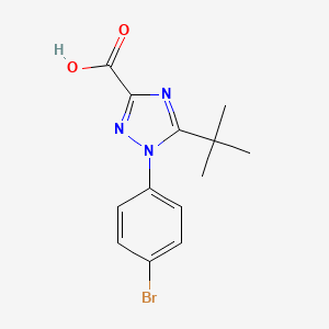 1-(4-Bromophenyl)-5-tert-butyl-1H-1,2,4-triazole-3-carboxylic acid