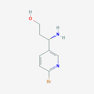 (3S)-3-Amino-3-(6-bromo(3-pyridyl))propan-1-OL