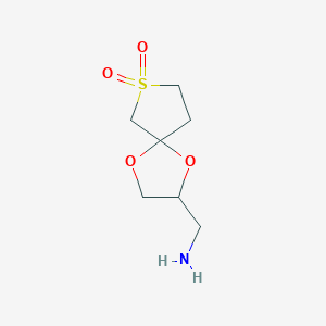 2-(Aminomethyl)-1,4-dioxa-7lambda6-thiaspiro[4.4]nonane-7,7-dione