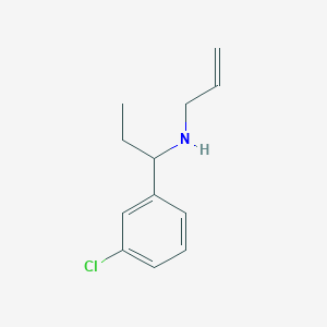 molecular formula C12H16ClN B13270396 [1-(3-Chlorophenyl)propyl](prop-2-EN-1-YL)amine 