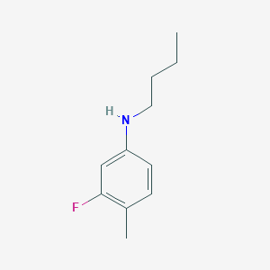 molecular formula C11H16FN B13270405 N-butyl-3-fluoro-4-methylaniline 