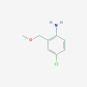 molecular formula C8H10ClNO B13270414 4-Chloro-2-(methoxymethyl)aniline 