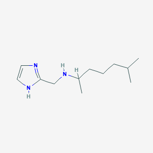 molecular formula C12H23N3 B13270450 (1H-Imidazol-2-ylmethyl)(6-methylheptan-2-yl)amine 