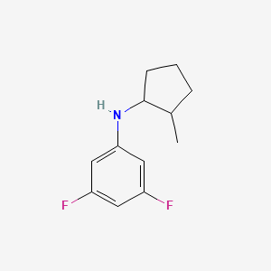 molecular formula C12H15F2N B13270465 3,5-difluoro-N-(2-methylcyclopentyl)aniline 