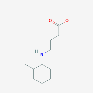 molecular formula C12H23NO2 B13270485 Methyl 4-[(2-methylcyclohexyl)amino]butanoate 