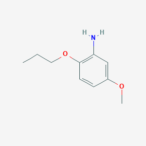 molecular formula C10H15NO2 B13270490 5-Methoxy-2-propoxyaniline 