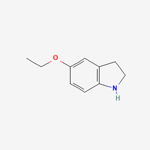 molecular formula C10H13NO B13270536 5-ethoxy-2,3-dihydro-1H-indole 