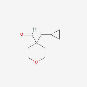 4-(Cyclopropylmethyl)oxane-4-carbaldehyde