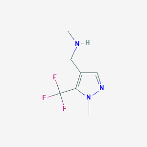 methyl({[1-methyl-5-(trifluoromethyl)-1H-pyrazol-4-yl]methyl})amine