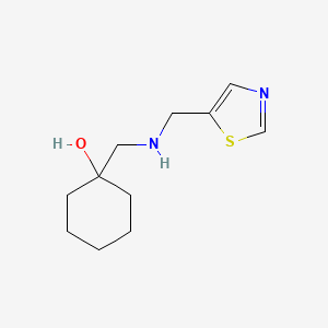 1-{[(1,3-Thiazol-5-ylmethyl)amino]methyl}cyclohexan-1-ol