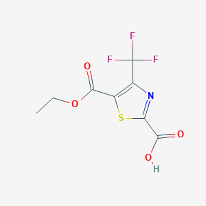 5-(Ethoxycarbonyl)-4-(trifluoromethyl)-1,3-thiazole-2-carboxylic acid