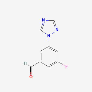 3-Fluoro-5-(1H-1,2,4-triazol-1-yl)benzaldehyde