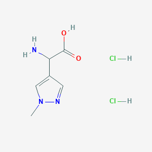 2-Amino-2-(1-methyl-1H-pyrazol-4-yl)acetic acid dihydrochloride