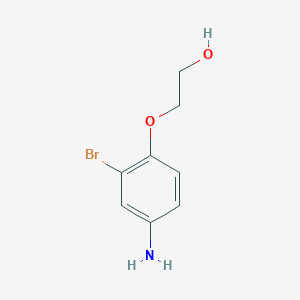 molecular formula C8H10BrNO2 B13270639 2-(4-Amino-2-bromophenoxy)ethan-1-ol 