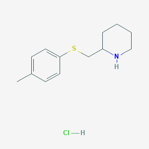 2-{[(4-Methylphenyl)sulfanyl]methyl}piperidine hydrochloride