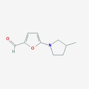 5-(3-Methylpyrrolidin-1-yl)furan-2-carbaldehyde