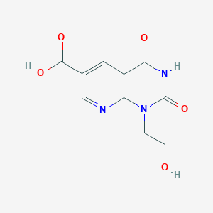 molecular formula C10H9N3O5 B13270703 1-(2-Hydroxyethyl)-2,4-dioxo-1,2,3,4-tetrahydropyrido[2,3-d]pyrimidine-6-carboxylic acid 