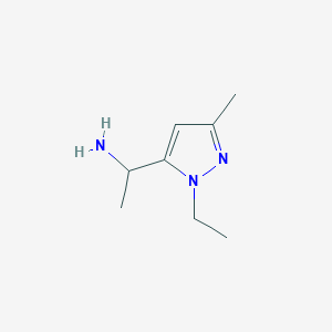 1-(1-ethyl-3-methyl-1H-pyrazol-5-yl)ethan-1-amine