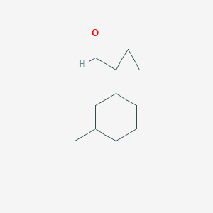 1-(3-Ethylcyclohexyl)cyclopropane-1-carbaldehyde