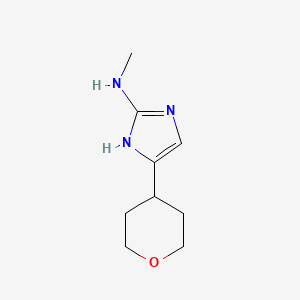 N-Methyl-4-(oxan-4-yl)-1H-imidazol-2-amine