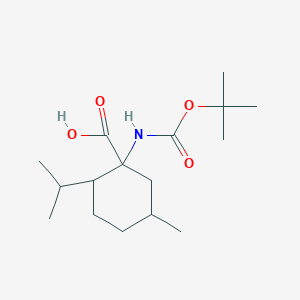 1-{[(Tert-butoxy)carbonyl]amino}-5-methyl-2-(propan-2-yl)cyclohexane-1-carboxylic acid