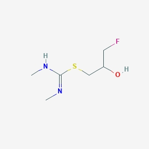 1-[(N,N'-Dimethylcarbamimidoyl)sulfanyl]-3-fluoropropan-2-ol