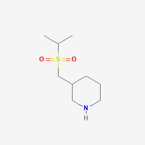 molecular formula C9H19NO2S B13270824 3-[(Propane-2-sulfonyl)methyl]piperidine 