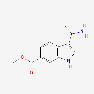 Methyl 3-(1-aminoethyl)-1H-indole-6-carboxylate