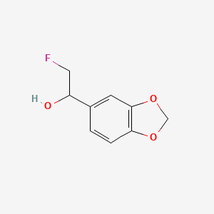 1-(1,3-Dioxaindan-5-yl)-2-fluoroethan-1-ol