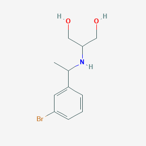 2-{[1-(3-Bromophenyl)ethyl]amino}propane-1,3-diol