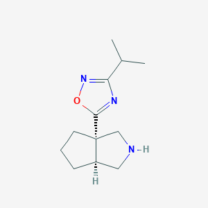 5-[(3AS,6aS)-octahydrocyclopenta[c]pyrrol-3a-yl]-3-(propan-2-yl)-1,2,4-oxadiazole