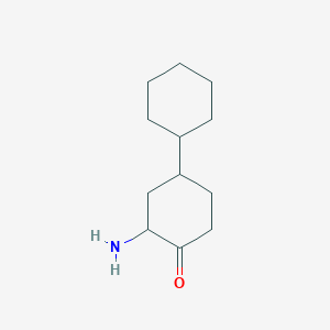 2-Amino-4-cyclohexylcyclohexan-1-one