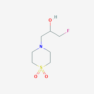 4-(3-Fluoro-2-hydroxypropyl)-1lambda6-thiomorpholine-1,1-dione