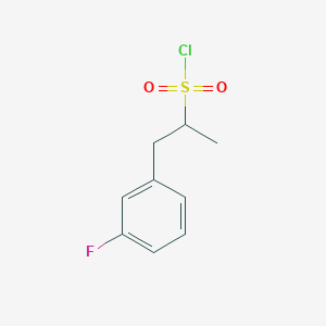 1-(3-Fluorophenyl)propane-2-sulfonyl chloride