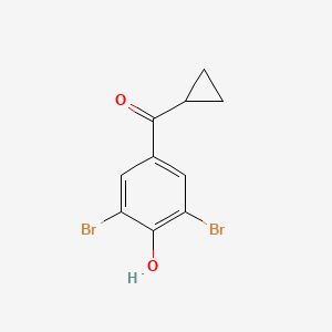 2,6-Dibromo-4-cyclopropanecarbonylphenol