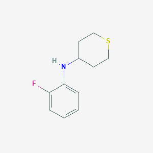 N-(2-fluorophenyl)thian-4-amine