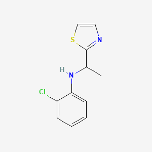 2-chloro-N-[1-(1,3-thiazol-2-yl)ethyl]aniline