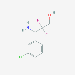 3-Amino-3-(3-chlorophenyl)-2,2-difluoropropan-1-OL