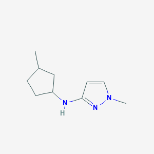 molecular formula C10H17N3 B13271067 1-methyl-N-(3-methylcyclopentyl)-1H-pyrazol-3-amine 