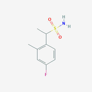 1-(4-Fluoro-2-methylphenyl)ethane-1-sulfonamide