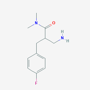 3-amino-2-[(4-fluorophenyl)methyl]-N,N-dimethylpropanamide