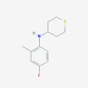 N-(4-fluoro-2-methylphenyl)thian-4-amine