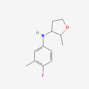 N-(4-Fluoro-3-methylphenyl)-2-methyloxolan-3-amine