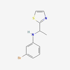 3-bromo-N-[1-(1,3-thiazol-2-yl)ethyl]aniline