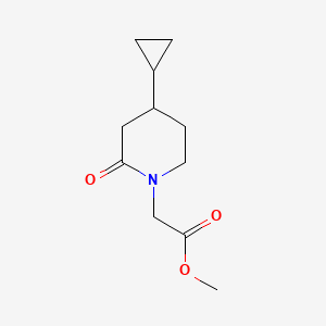 Methyl 2-(4-cyclopropyl-2-oxopiperidin-1-yl)acetate