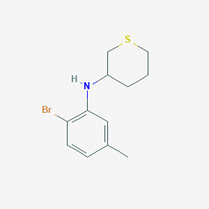 N-(2-Bromo-5-methylphenyl)thian-3-amine