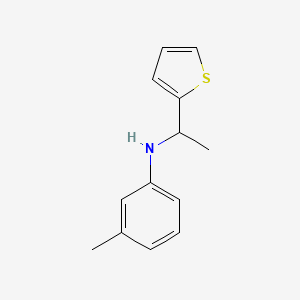 3-Methyl-N-[1-(thiophen-2-YL)ethyl]aniline